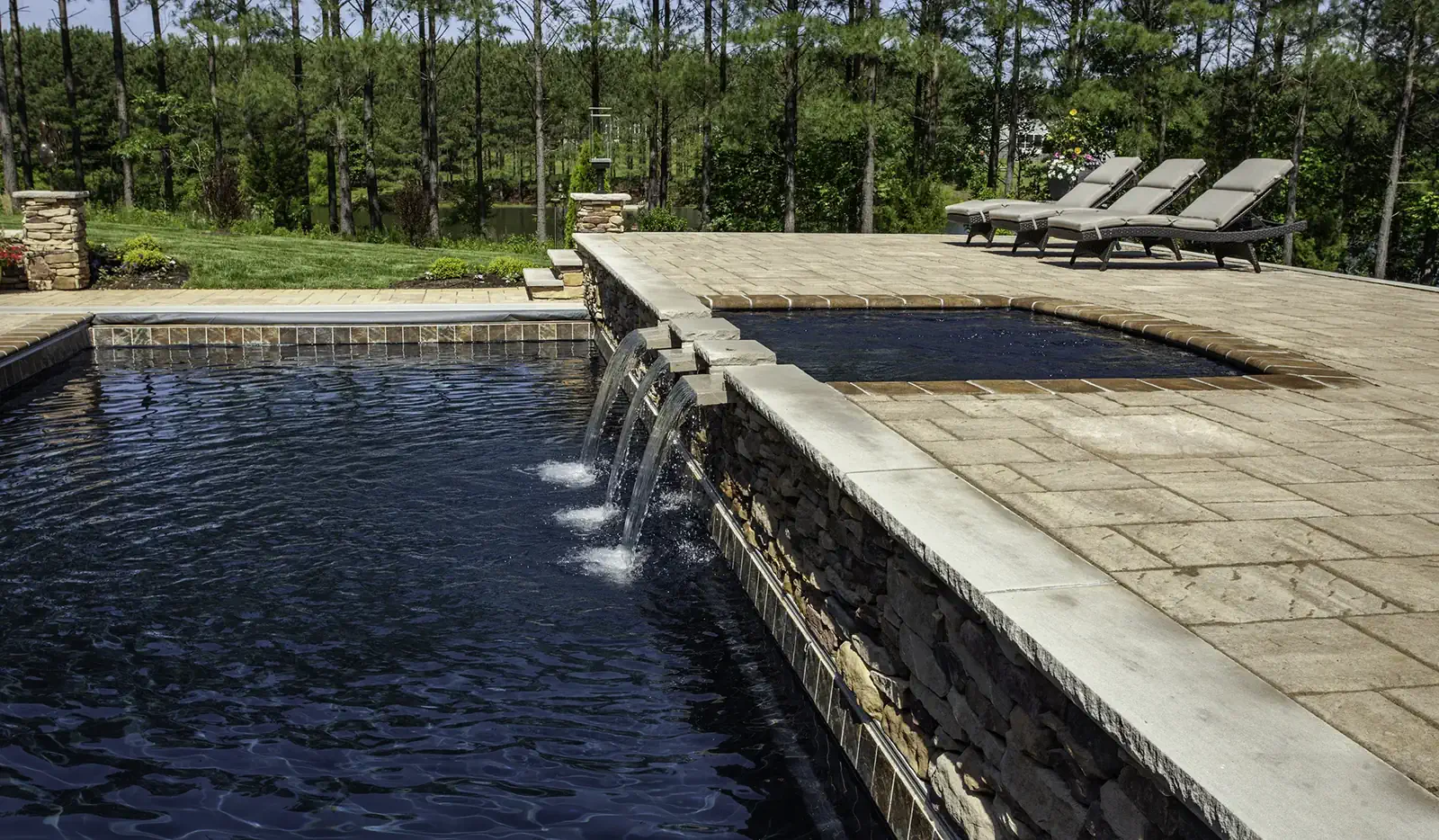 Are you contemplating getting an inground backyard fiberglass swimming pool with a dark bottom?