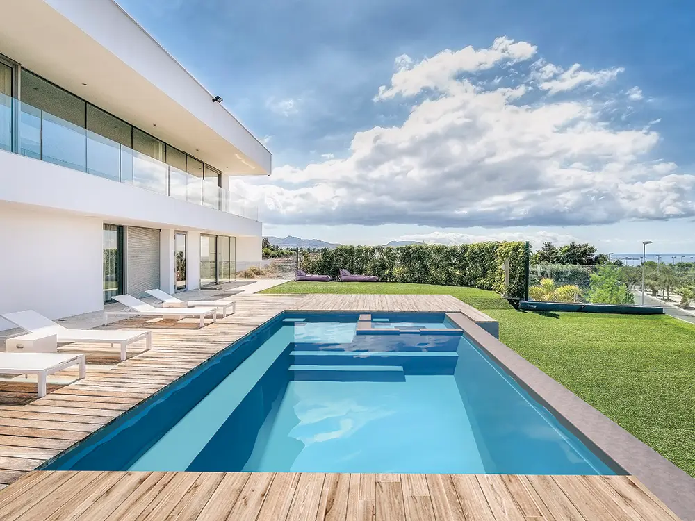 Get the most out of a small backyard with an Aviva Pools swimming pool