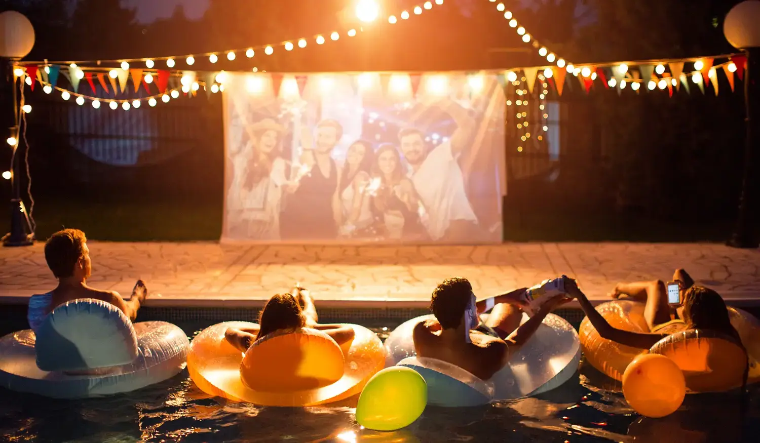 Hosting a Movie Night by Your Aviva Pools Fiberglass Swimming Pool