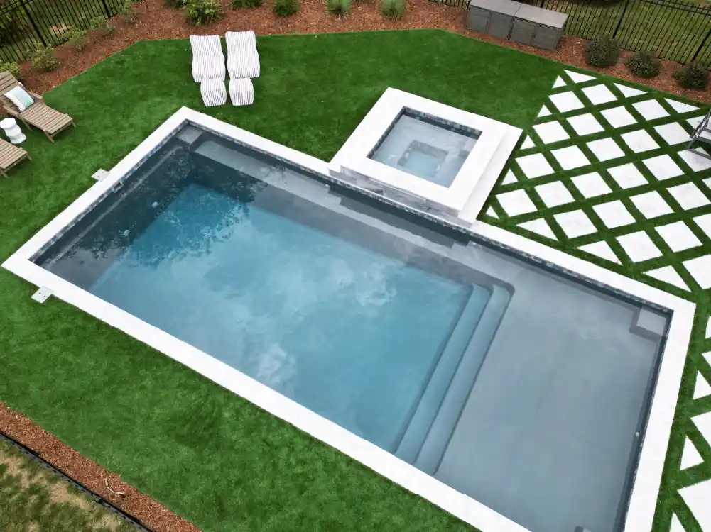 POOL LANDSCAPING STRATEGY: framing your pool feature